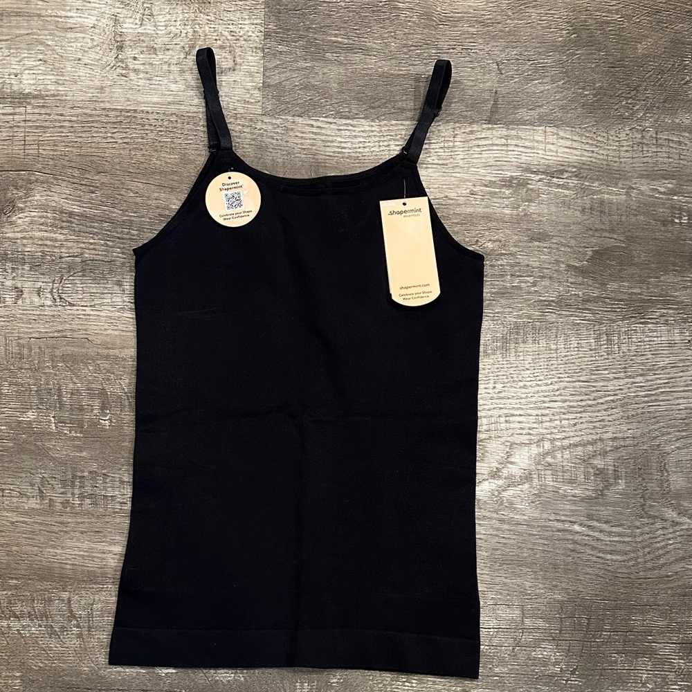 Shapermint‎ Large All Day Everyday Scoop Neck Classic Black Camisole
